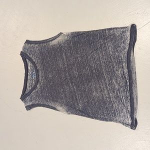 Well Worn Los Angeles Tank Top Blue Grey Medium Sheer